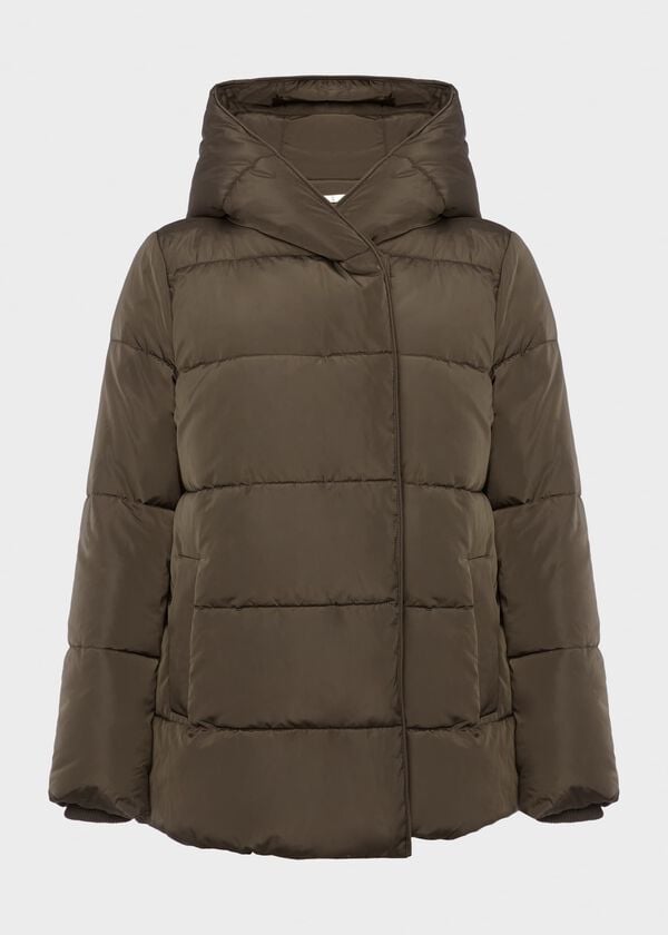 Hobbs Darla Short Puffer Jacket Dark Olive