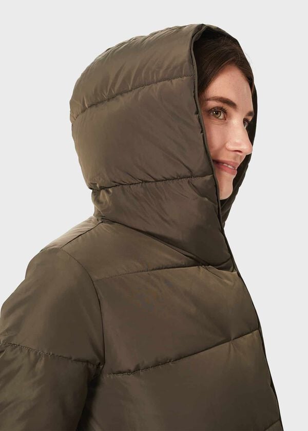 Hobbs Darla Short Puffer Jacket Dark Olive