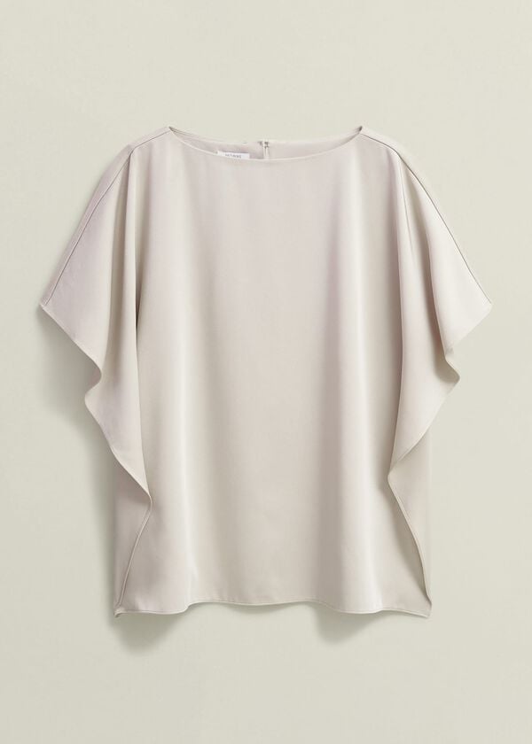 Hobbs Delora Blouse Oyster