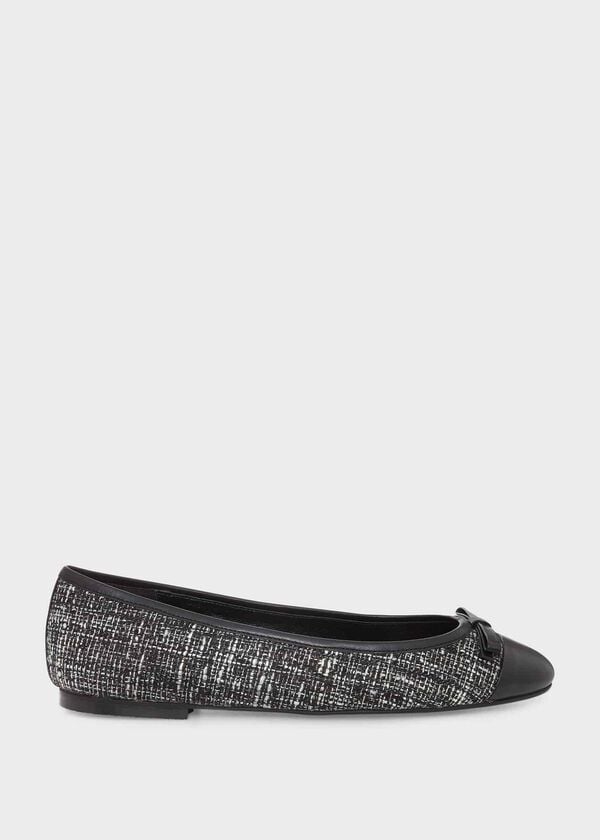 hobbs Diana Ballerinas Black Ivory