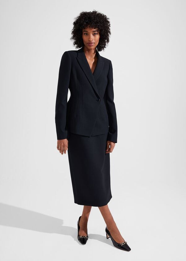 Hobbs Diana Wool Jacket Black