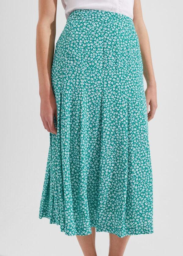 Hobbs Dianne Skirt Green Multi