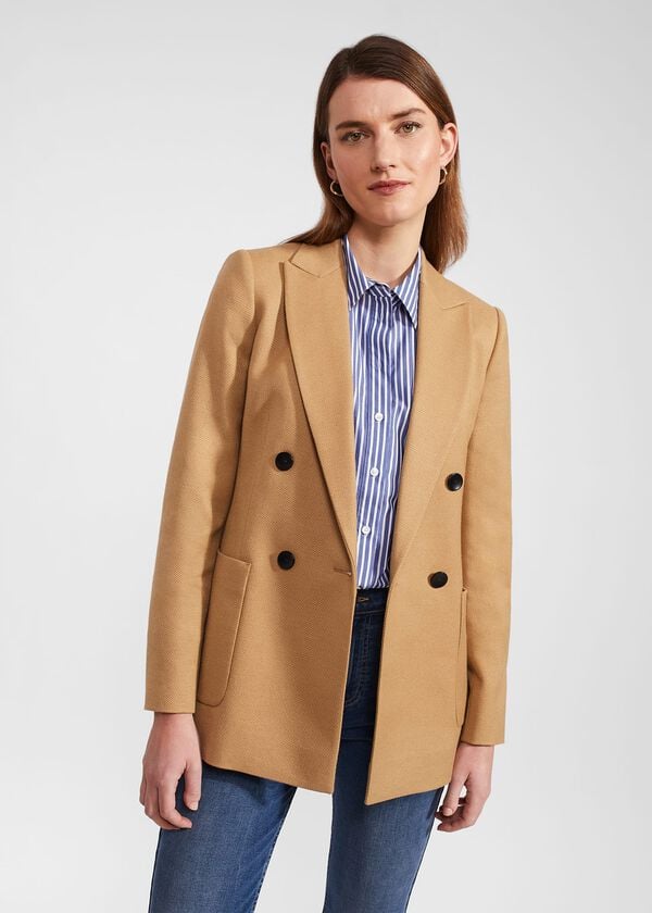 hobbs Digby Jacket With Wool Camel