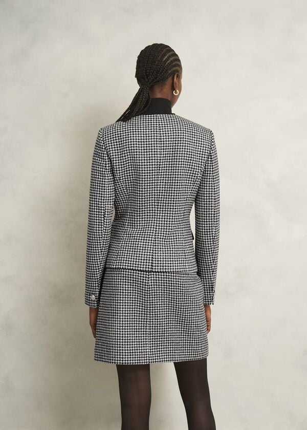 Hobbs Dolly Wool Jacket Black White