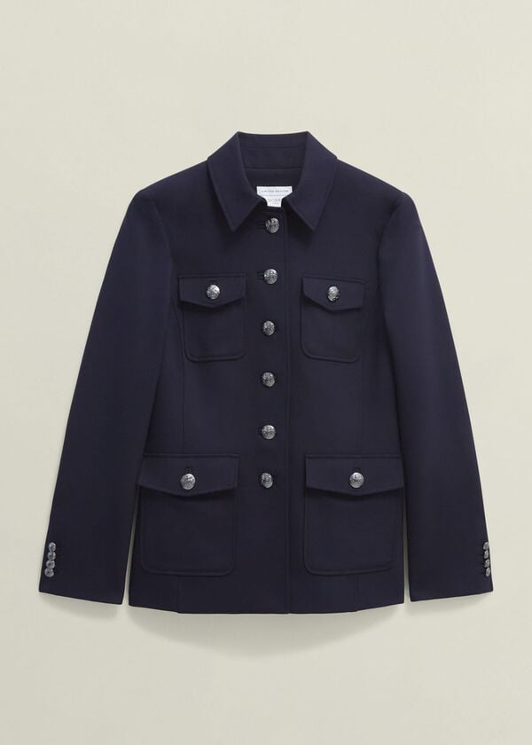 Hobbs Dorney Jacket With Wool Navy