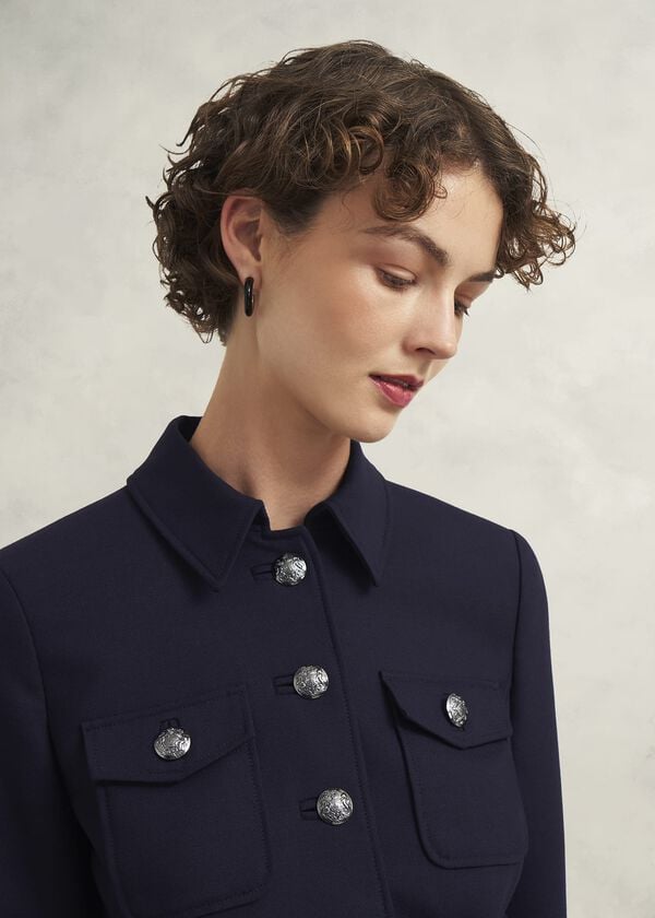 Hobbs Dorney Jacket With Wool Navy