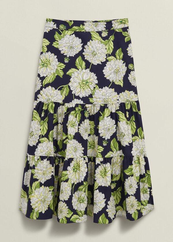 Hobbs Dorothea Skirt Navy Multi