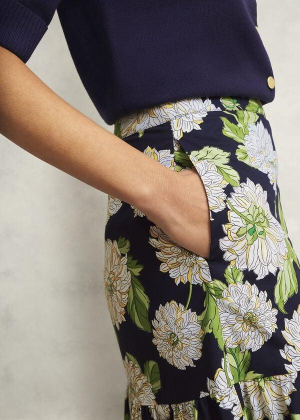 Hobbs Dorothea Skirt Navy Multi