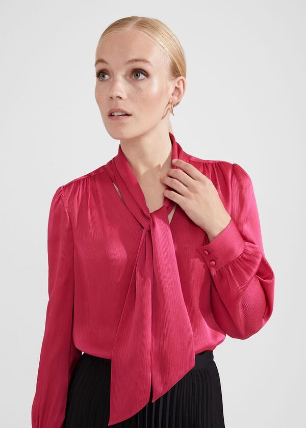 hobbs Dorset Blouse Pink