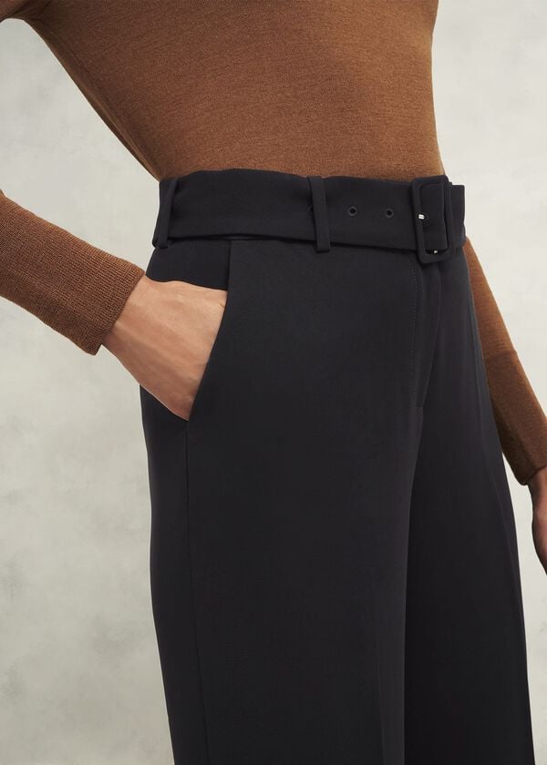 Hobbs Drew Wide Trousers Black