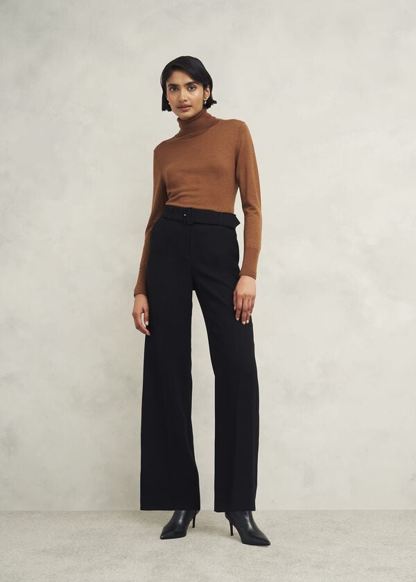 hobbs Drew Wide Trousers Black