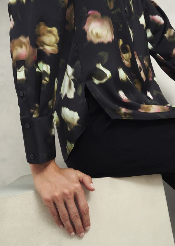 Hobbs Eden Shirt Black Multi