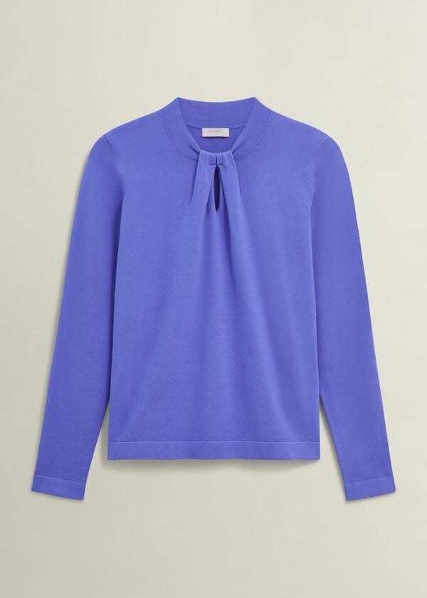 Hobbs Effie Knitted Jumper Regatta Blue