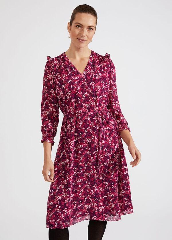 Hobbs Elaina Dress Purple Multi