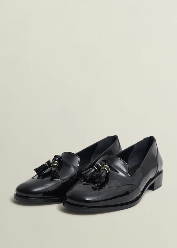 Hobbs Eleanora Leather Loafers Black