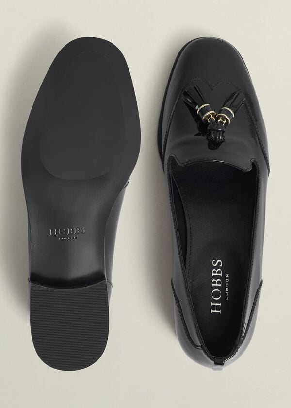 Hobbs Eleanora Leather Loafers Black