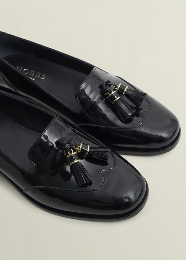 Hobbs Eleanora Leather Loafers Black
