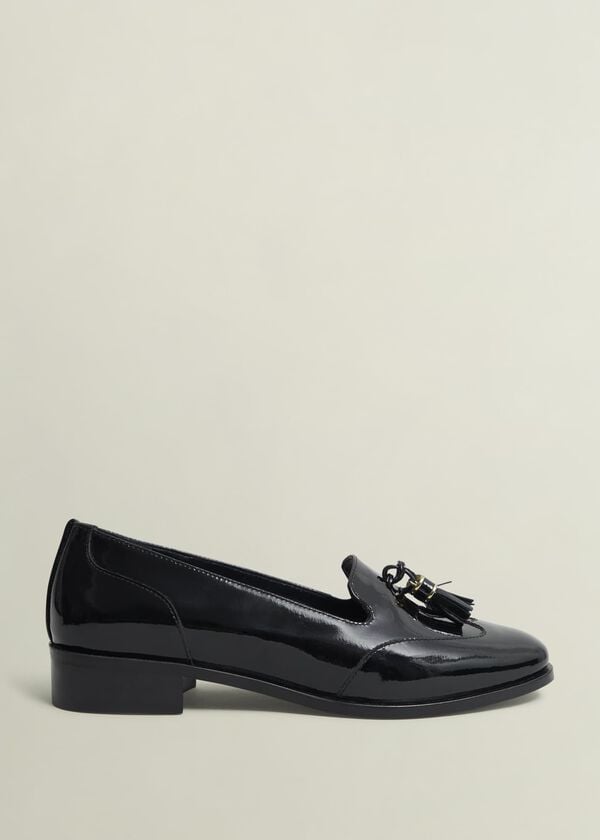 hobbs Eleanora Leather Loafers Black