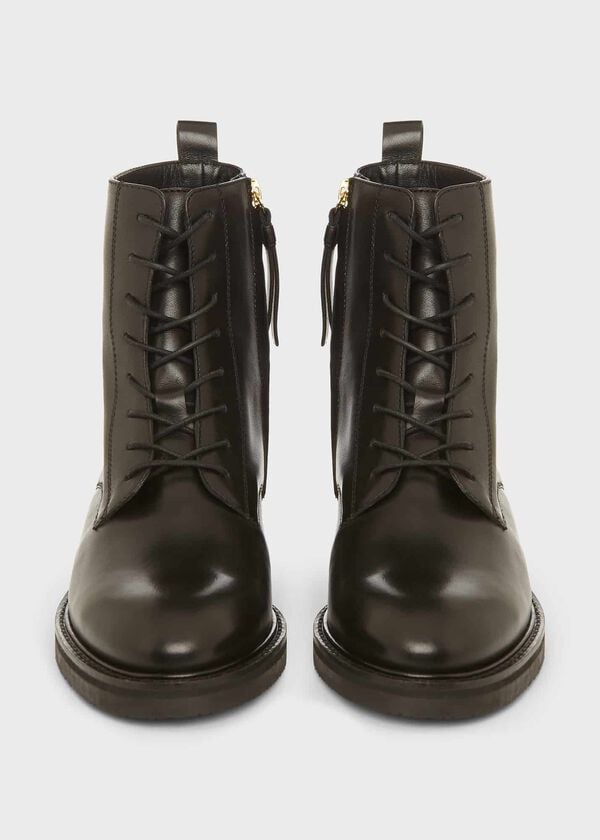 Hobbs Elena Leather Ankle Boots Black