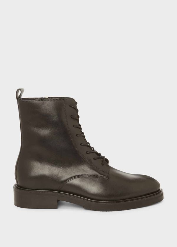 hobbs Elena Leather Ankle Boots Black