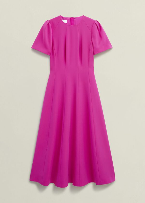 Hobbs Eliana Dress Bright Pink