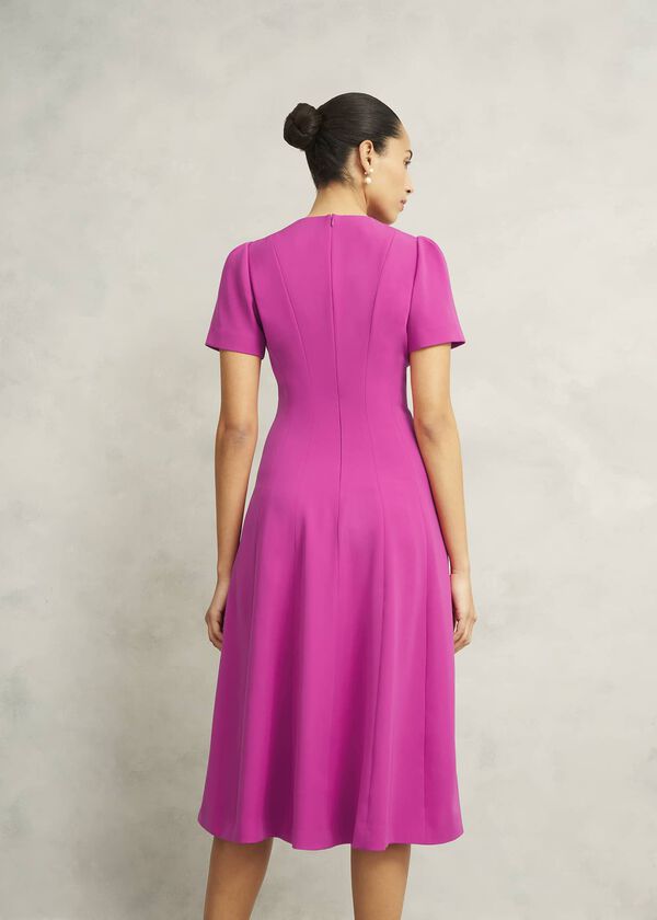 Hobbs Eliana Dress Bright Pink