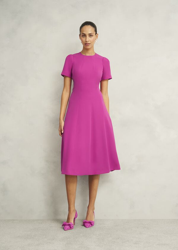 hobbs Eliana Dress Bright Pink