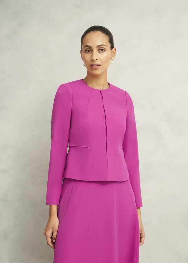 Hobbs Eliana Jacket Bright Pink