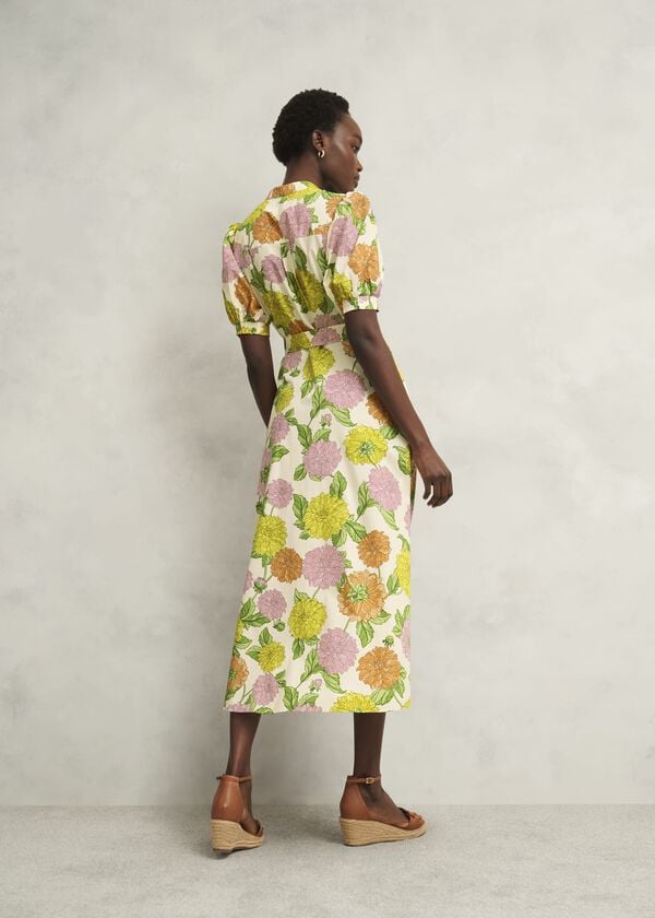 Hobbs Elina Dress Cream Multi