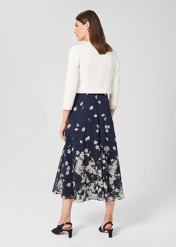 Hobbs Elize Textured Jacket Ivory