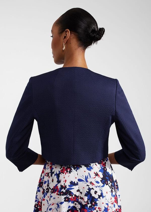 Hobbs Elize Textured Jacket Midnight Navy
