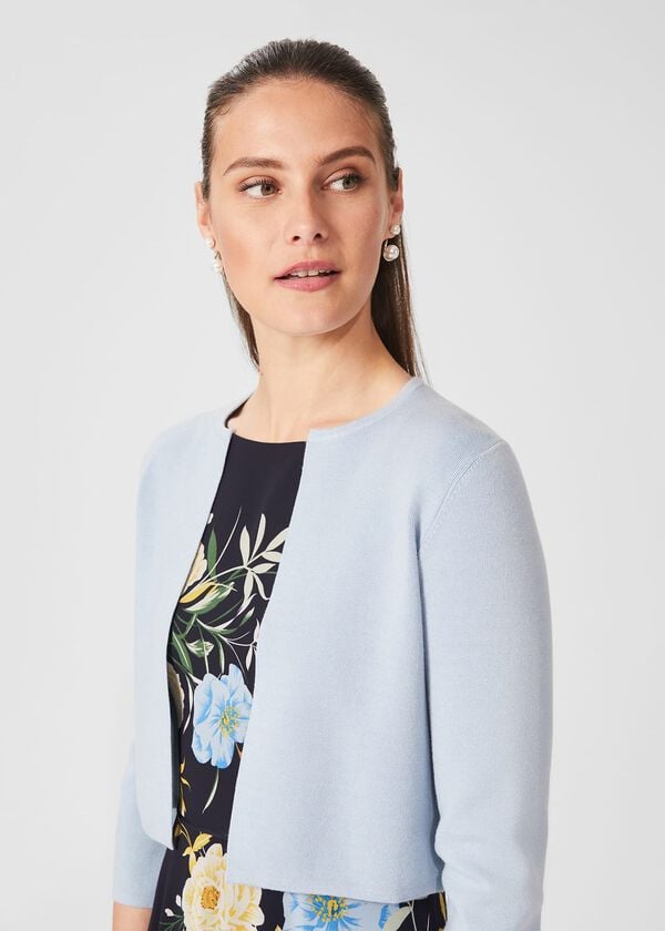 Hobbs Ella Cardigan Pale Blue