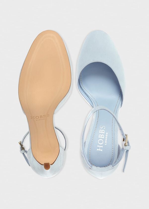 Hobbs Elliya Court Shoes Ice Blue