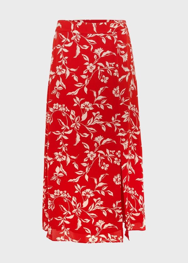 Hobbs Eloise Skirt Red Buttercream