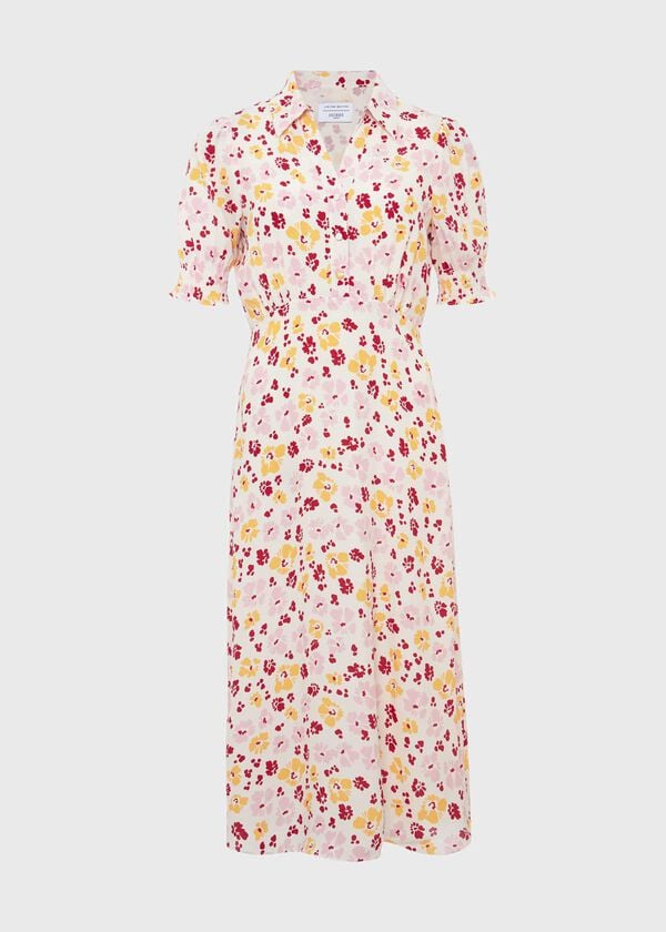 Hobbs Elora Dress Ivory Multi