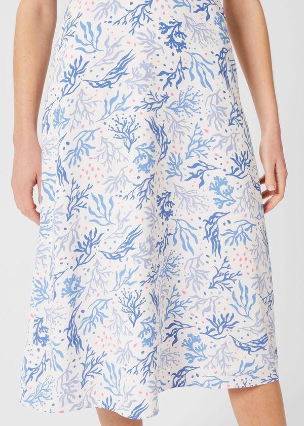 Hobbs Elora Fit And Flare Dress Ivory Multi