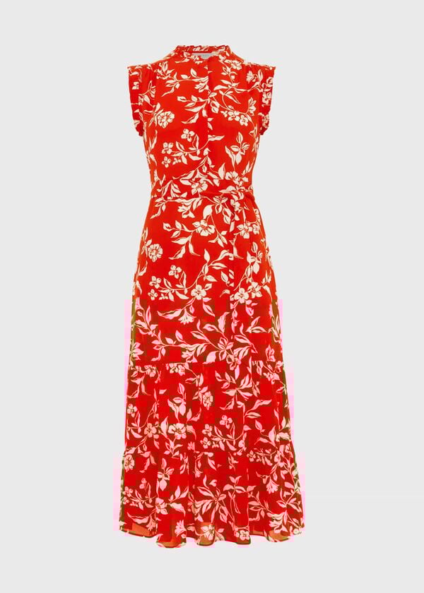 Hobbs Elsa Dress Red Buttercream