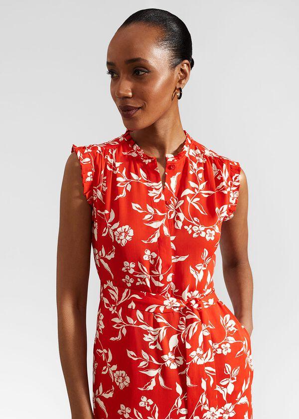 Hobbs Elsa Dress Red Buttercream