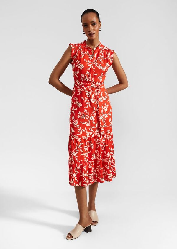 hobbs Elsa Dress Red Buttercream