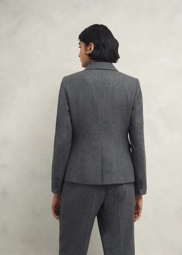 Hobbs Elsie Wool Blend Jacket Grey