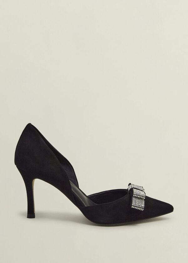 hobbs Elva Jewelled Bow Courts Black