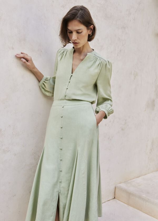 hobbs Emberlynn Skirt Pale Sage