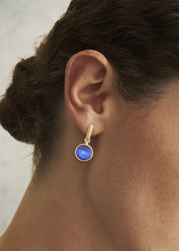 Hobbs Emi Earrings Gold Blue