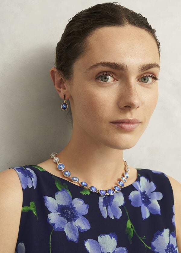 Hobbs Emi Necklace Gold Blue