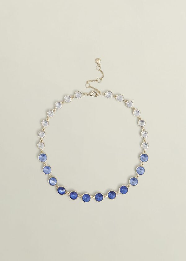 hobbs Emi Necklace Gold Blue