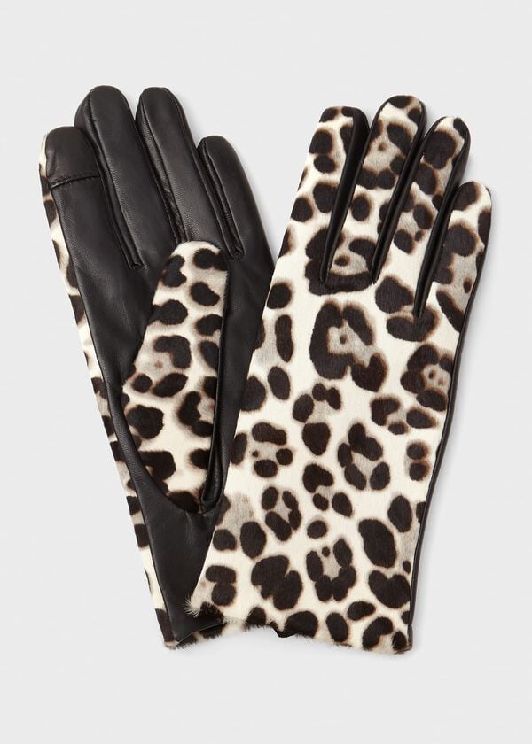 hobbs Emma Leather Glove Snow Leopard