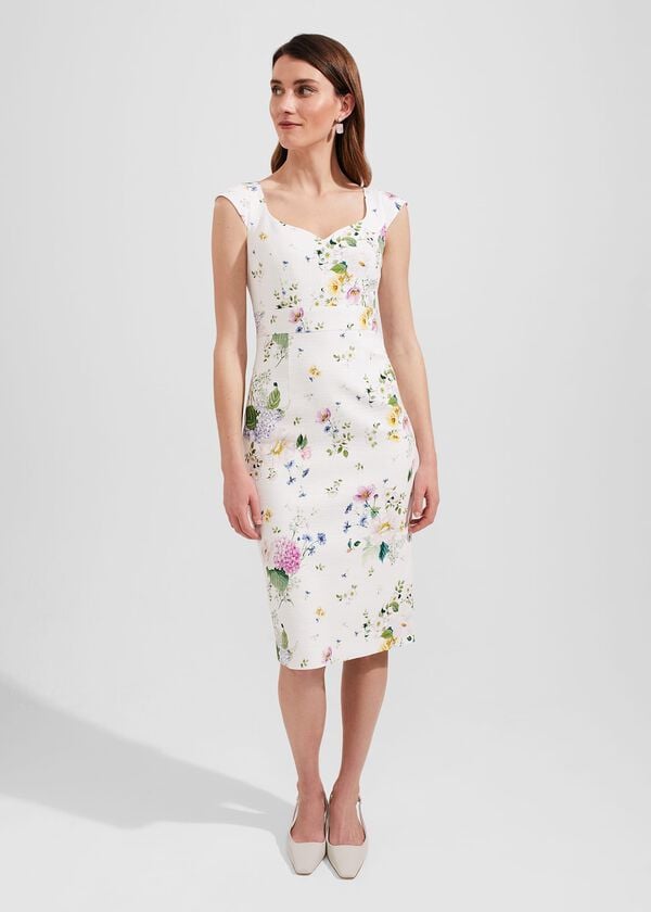 hobbs Emmaline Dress Ivory Multi