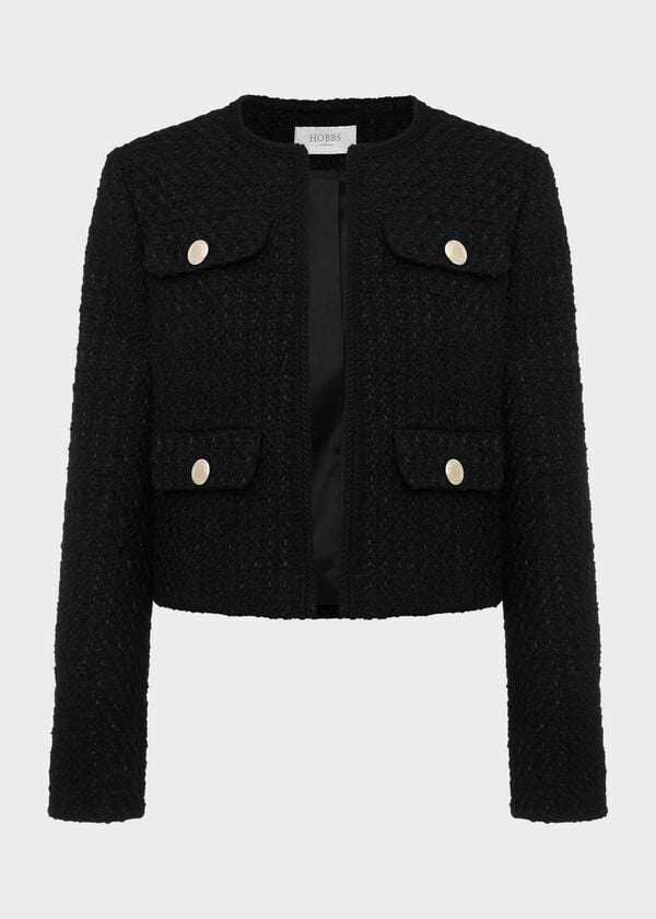 Hobbs Emmy Jacket With Wool Black
