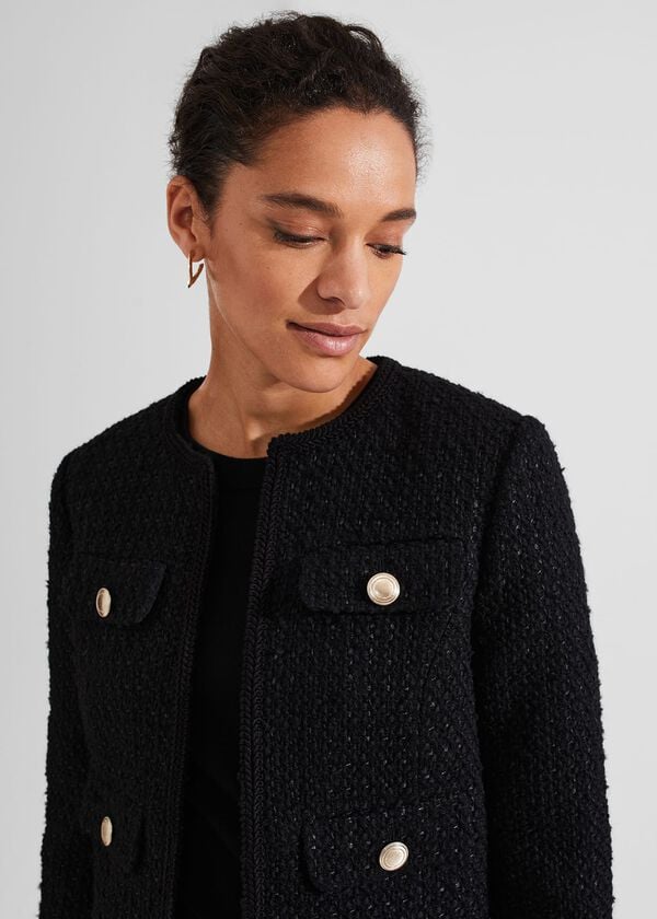 Hobbs Emmy Jacket With Wool Black