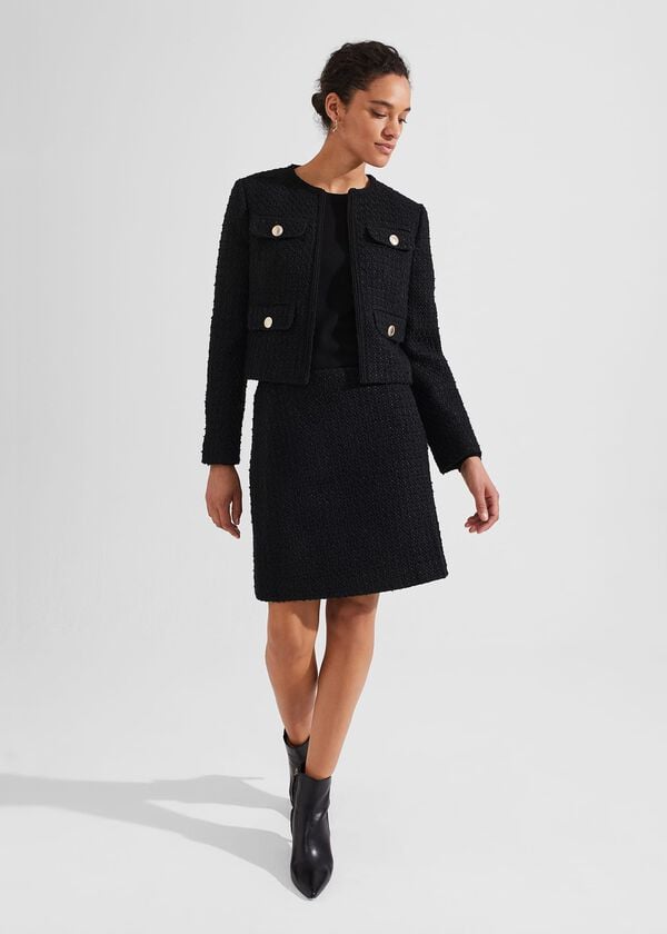 hobbs Emmy Jacket With Wool Black
